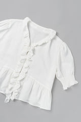 Moi ruffle blouse_ivory