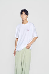 24FW ピクセルベーシックロゴショートスリーブTシャツホワイト