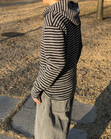 Labeni Striped Brushed Hoodie