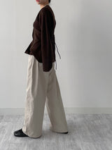 [FW/Brushed Lining] 421 Curved Bonded Wide Pants