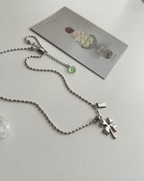 cjn Lucky Clover Kitch Two Way Bold Necklace