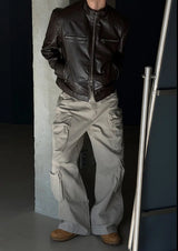 [Unisex] Dyeing string multi cargo pants(3color)
