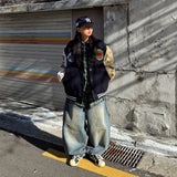 Wide Vintage Denim Balloon Pants