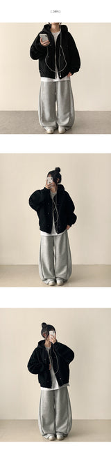 ベイサイドピンタックワイドバンディングトレーニングパンツ