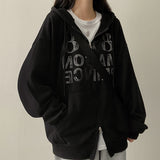 Crack Boxy Fit Twoway Hooded Zip-Up