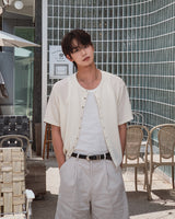 Snapd Round Short Sleeve Cardigan