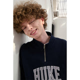 HUKE Logo Black Half zip-up MTM
