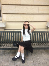 Wrinkle Frill Top ••♡