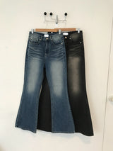 2-Color Signature Flare Denim Pants