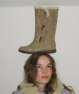 Mist 0035. Toggle Button Fur Boots - 2colors