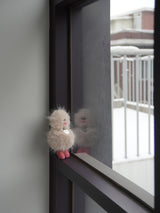 Cosymosy Mini Bird Keyring -  Oatmeal