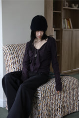 ブラッシュドラッシュリボンTシャツ