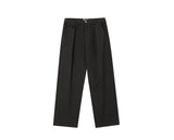 LMN エイブルワンタックコットンワイドパンツ (4 colors)