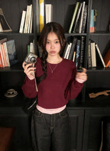 Winter Daily Mood Basic Round Knit (6color)