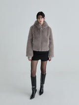 Hoodie fur jumper (Charcoal)