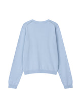 KIRI SKULL KNIT CARDIGAN (BLUE)