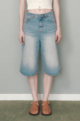 Summer Denim Bermuda Pants