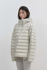 Light Down Hooded Jacket / Grey