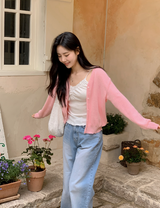 【SHOPPERMADE】ケーキVネックニットカーディガン(5color)