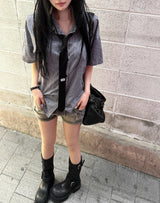 26SS★ [ MADE / Tie Set ] Silk Stripe Classic Shirt Short Sleeve Version