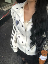 White Star Devil Jersey Zip-up