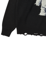 25FW ディストレスドベアウールニット