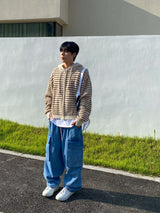 Big Pocket Balloon Cargo Denim Pants 2C