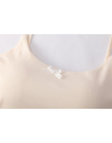 [Bracap O] Soft Ribbon Bra Top Sleeveless Butter