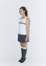 Lace Button Sleeveless