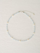 Silver925_パステルパール_ネックレス (Blue,Pink)