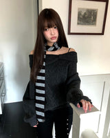 ダナストライプシンプルマフラー