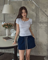 [1+1] Everyday U neck loose fit short sleeve T-shirt