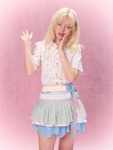 Best Day Ever Overlay Skirt Belt (Blue)