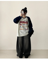 Rael Nagrang color matching point loose fit knit long sleeve