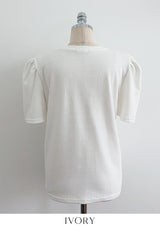ヘーゼル パフ ショートスリーブ Tシャツ