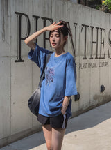 Flower Patch Pigment Short Sleeve T-shirt