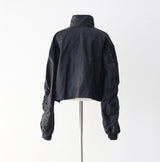 Oban shirring pocket string overfit windbreaker