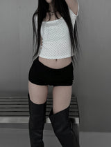 dottie crop short sleeve T (2color)