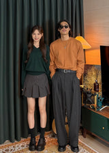 Men's カシミアウォッシャブルラウンドニット 20COLOR