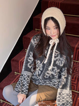 ヘリテージカラーウールカシミヤニットウェア