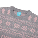 TROLLS JACQUARD KNIT - MELANGE GRAY