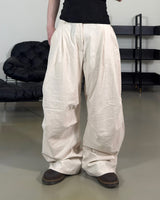 Aven Linen Two-Tuck Wide Pants