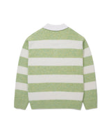 Bouclé Yarn Rugby Knit Apple Green