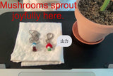 Mushroom keyring