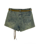 qua washing span short pt ( belt set )