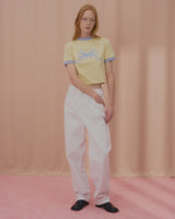 ラブリボンリンガーTシャツ-CREAM