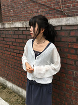 Milkpo Summer Basic Loose-Fit Cardigan