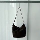 Mist Brown Curve Bucket Bag