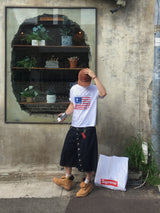 Vintage Clyde American Flag Short-Sleeved T-Shirt 3C
