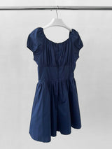 Palace Square Neck Puff Flared Dress
